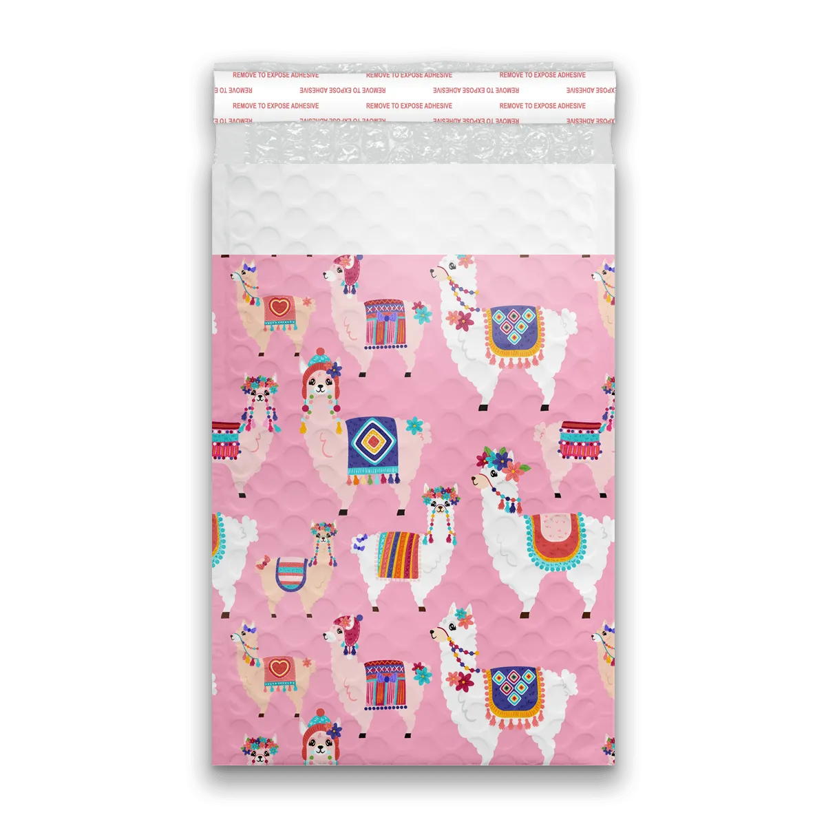 6x9 Llamas Designer Self Seal Poly Bubble Mailers Shipping Envelopes Custom Boutique Padded Bags