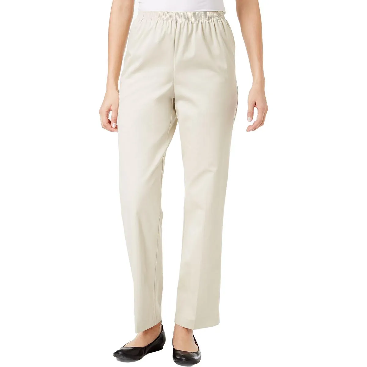 Alfred Dunner Womens Pull On Professional Dress Pants