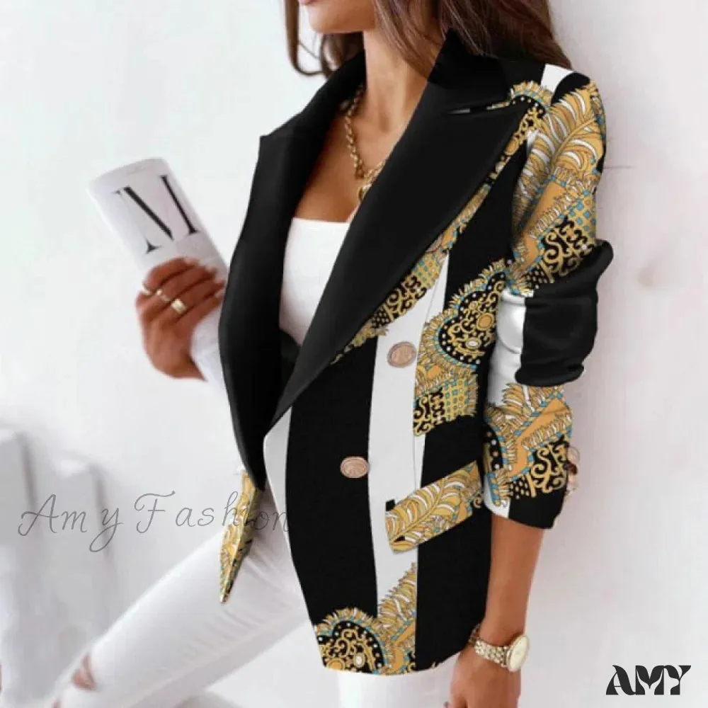 Amy Fashion - Long Sleeve Casual Slim Thin Elegant Blazers