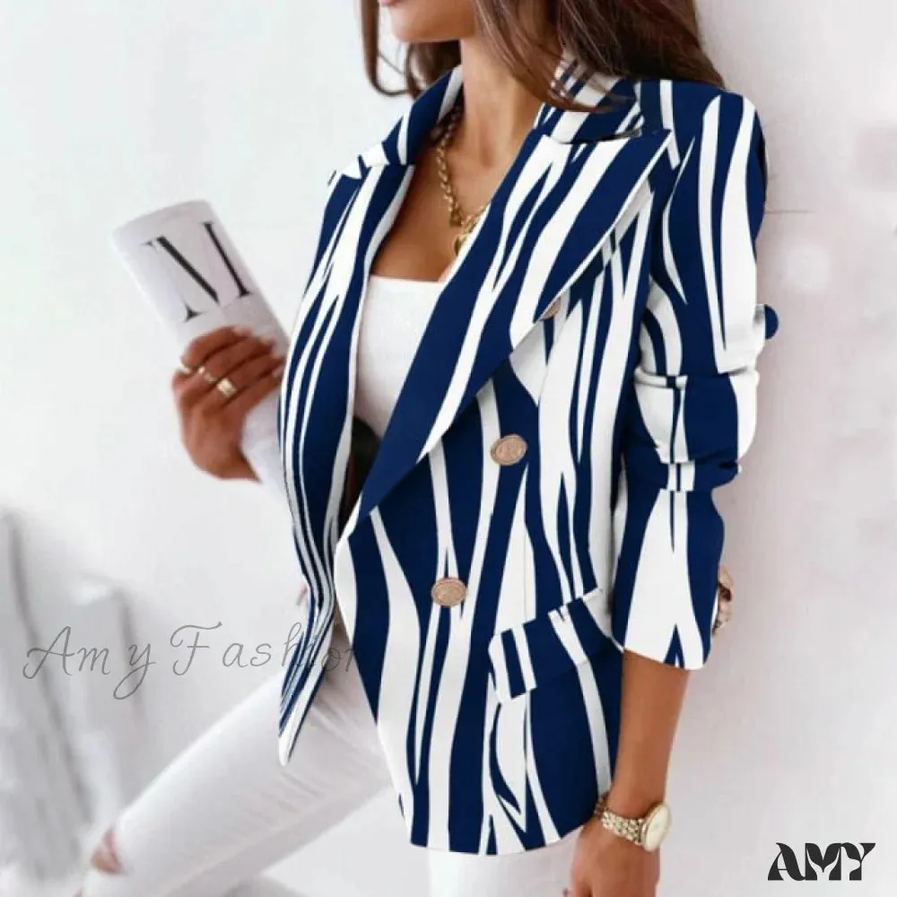 Amy Fashion - Long Sleeve Casual Slim Thin Elegant Blazers