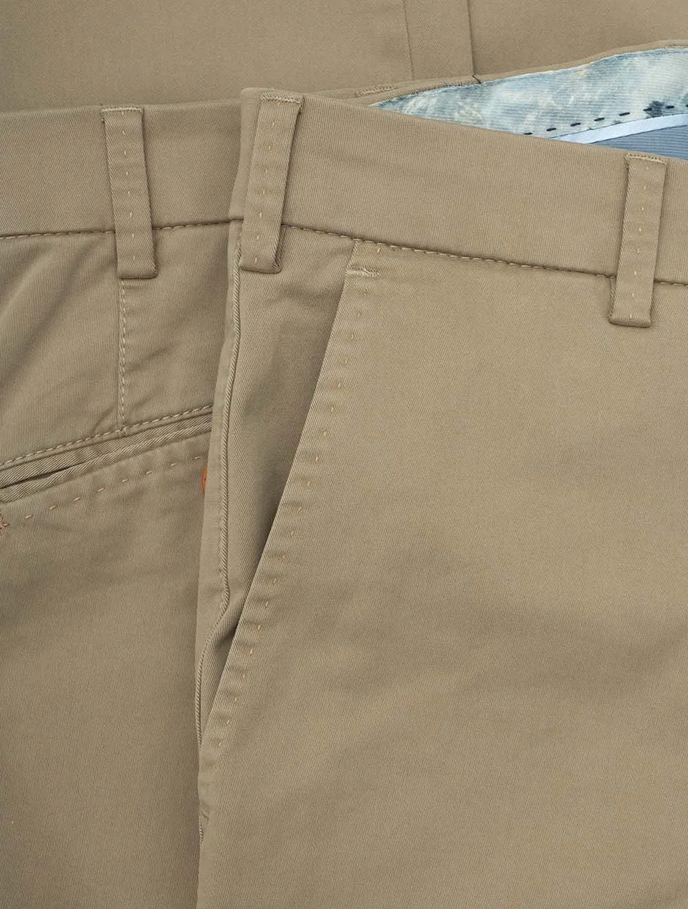 Beige Lupus Cotton Trousers