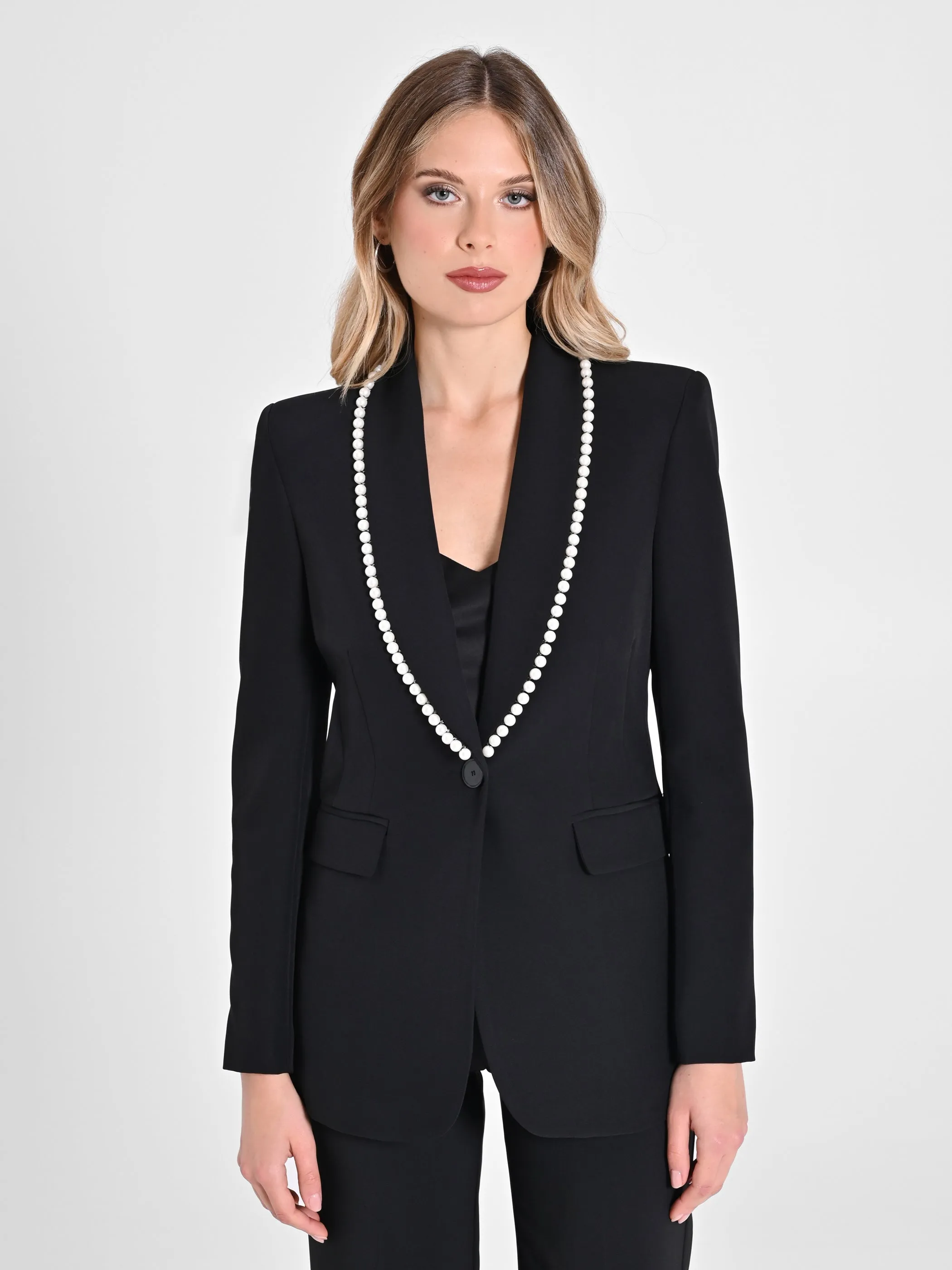 Blazer with Pearls