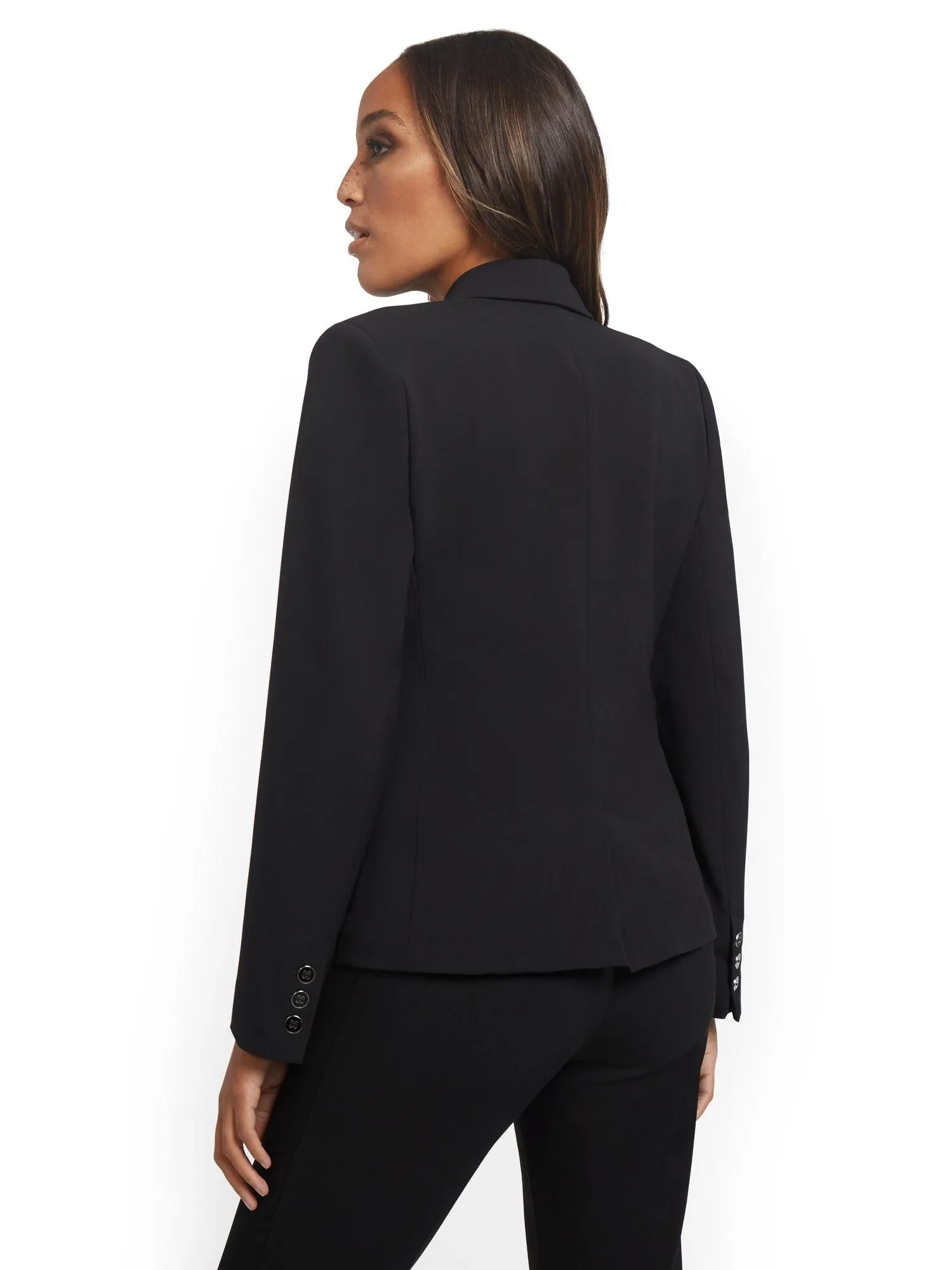 Button-Front Blazer