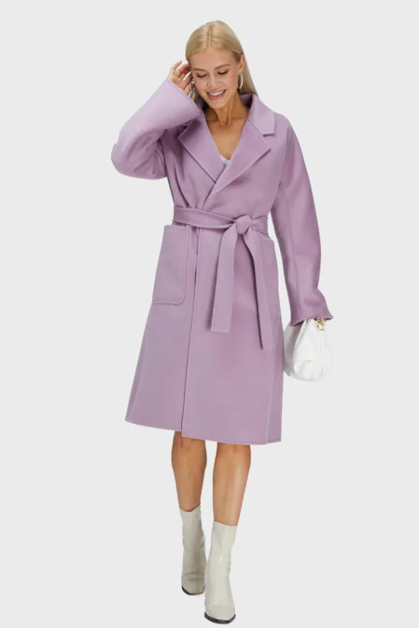 Coat with Belt (Classic Knit Ribbed)