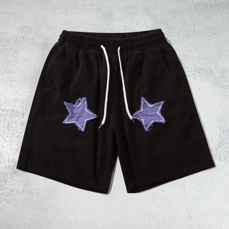 contrast casual sports shorts