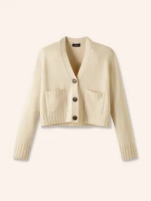 Cream cashmere cardigan