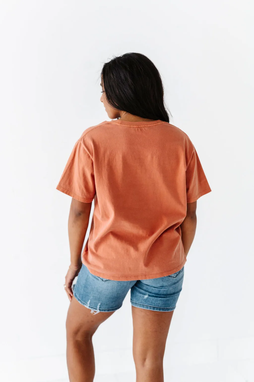 Dakota Crewneck Tee in Baked Clay