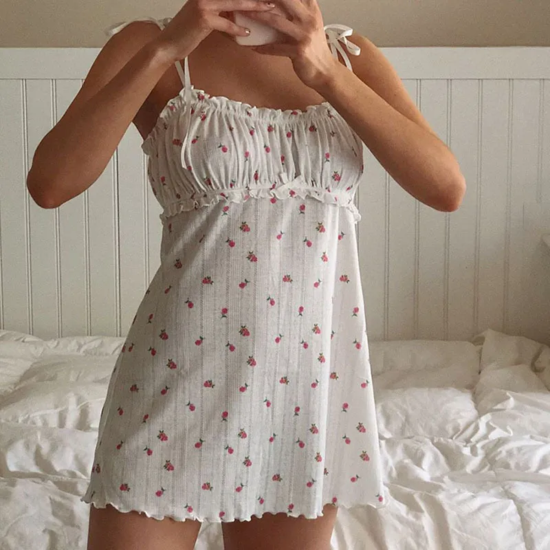 Dunnmall Lovely White Mini Dress