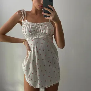 Dunnmall Lovely White Mini Dress