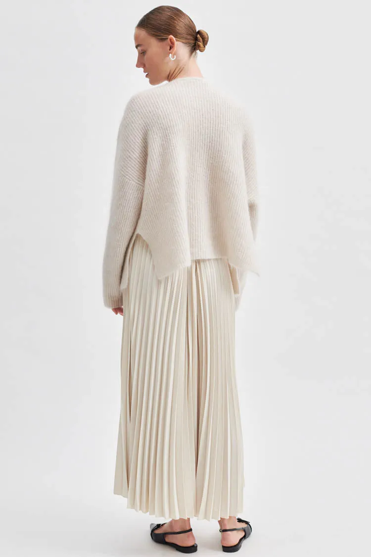 Esta Pleated Skirt in Pumice Stone