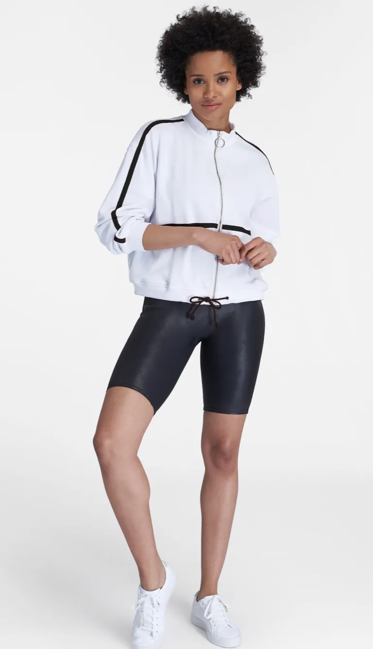 Faux Leather Bike Shorts