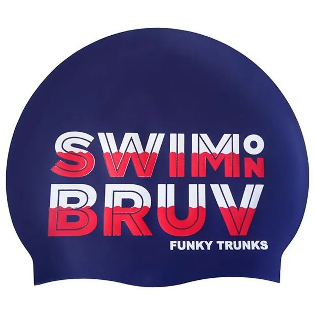 Funky Trunks Swim on Bruv Swimming Cap