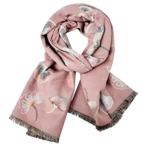 Ginkgo Pink Scarf