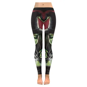 halloween witch Women's Low Rise Leggings (Invisible Stitch)