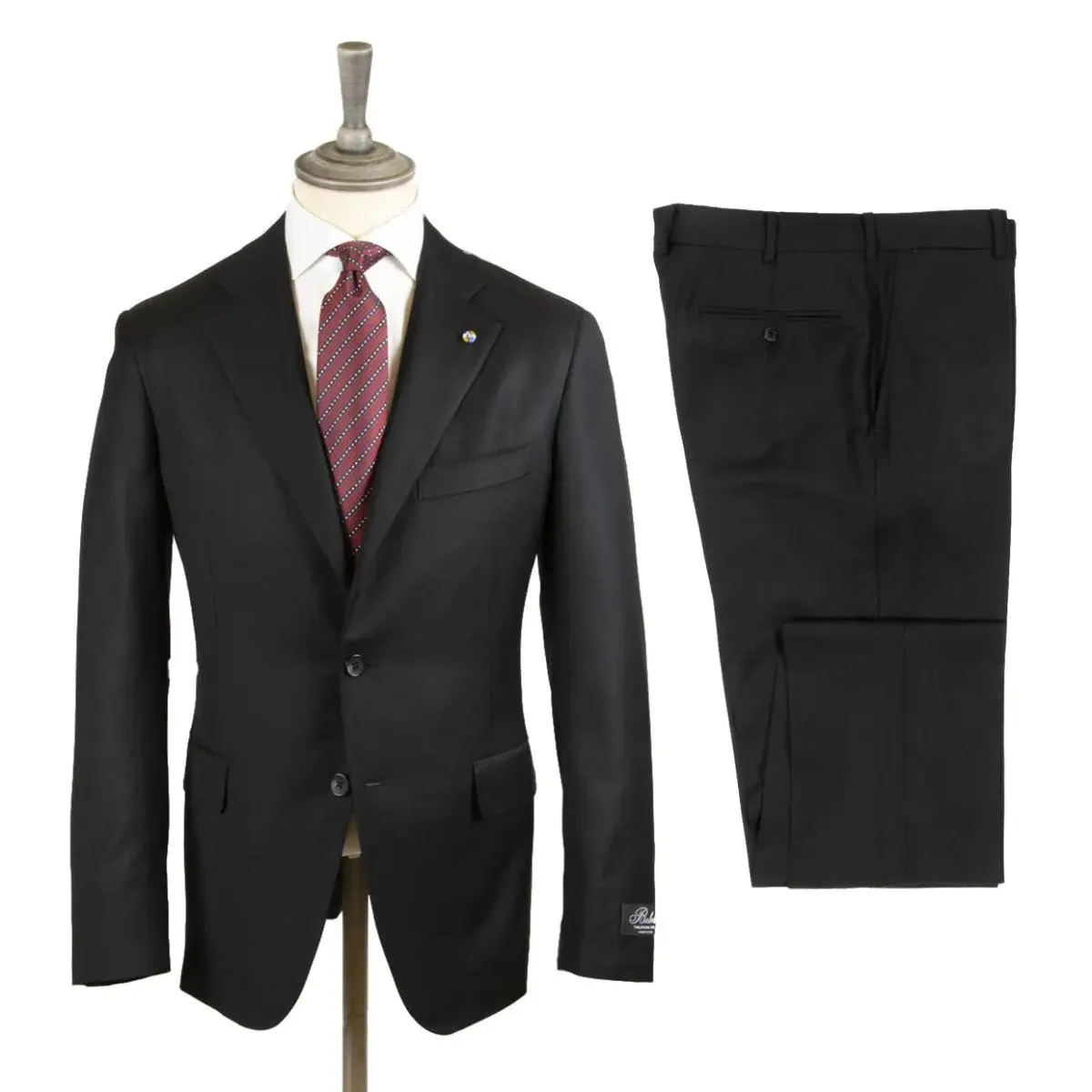 Handcrafted Super 150s Black Suit