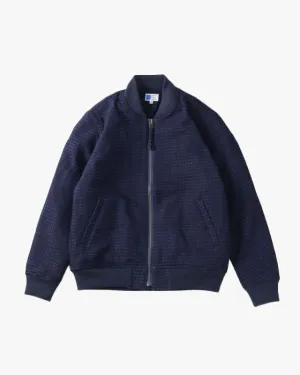 Japan Blue JBOT1308 Sashiko Bomber Jacket - Dark Indigo