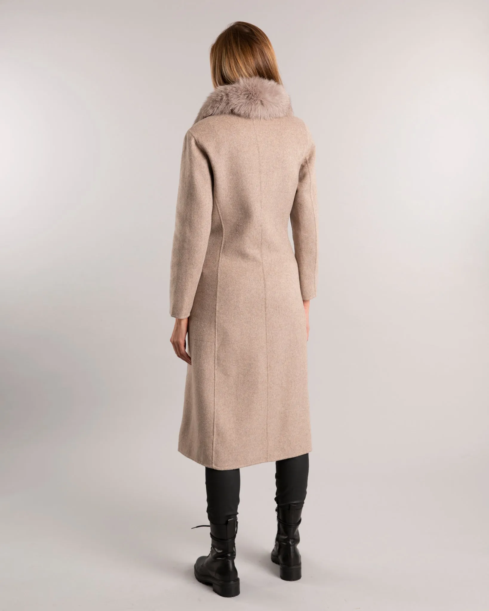 Kate Wrap Wool Long Oat