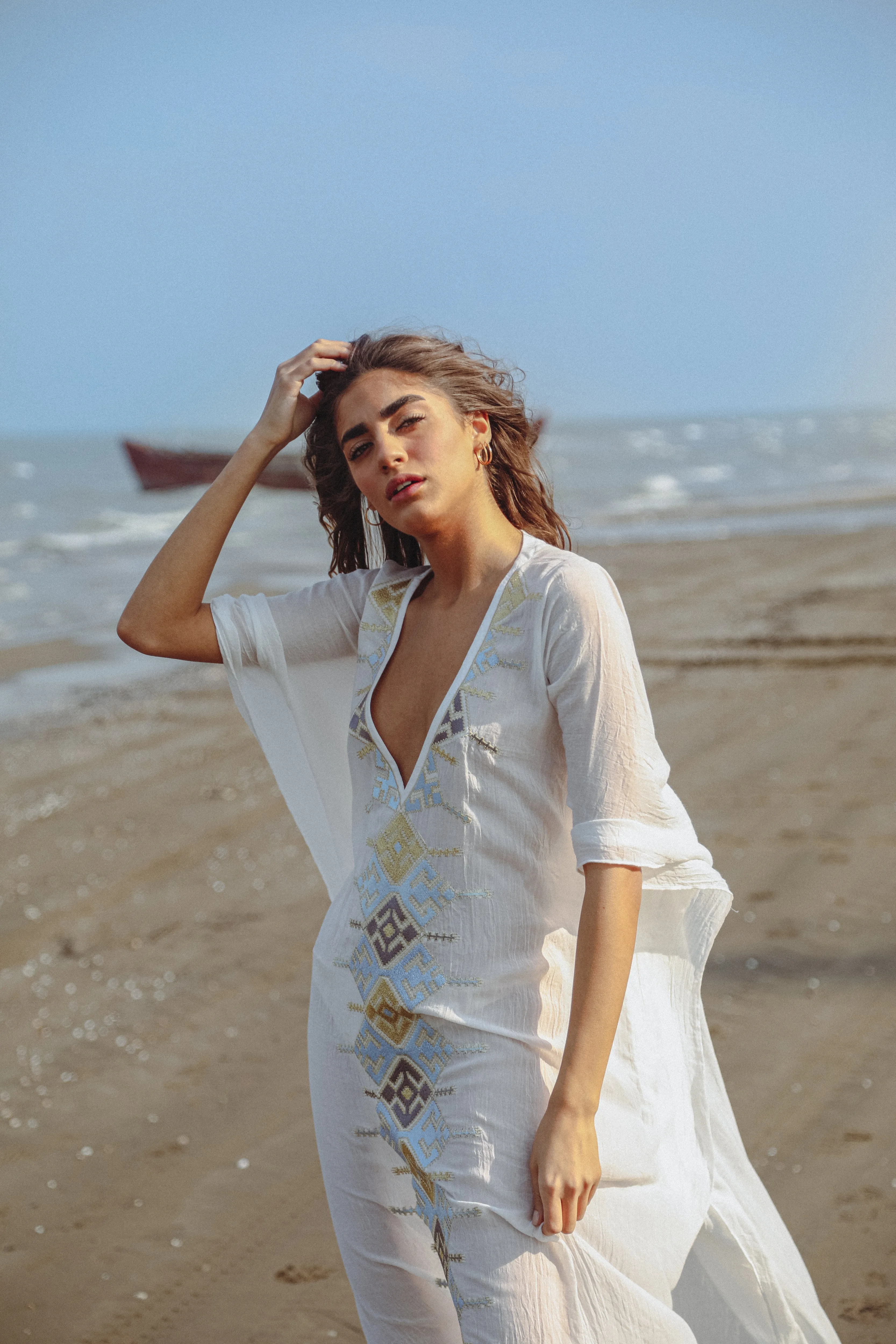 KHAZAR KAFTAN - WHITE