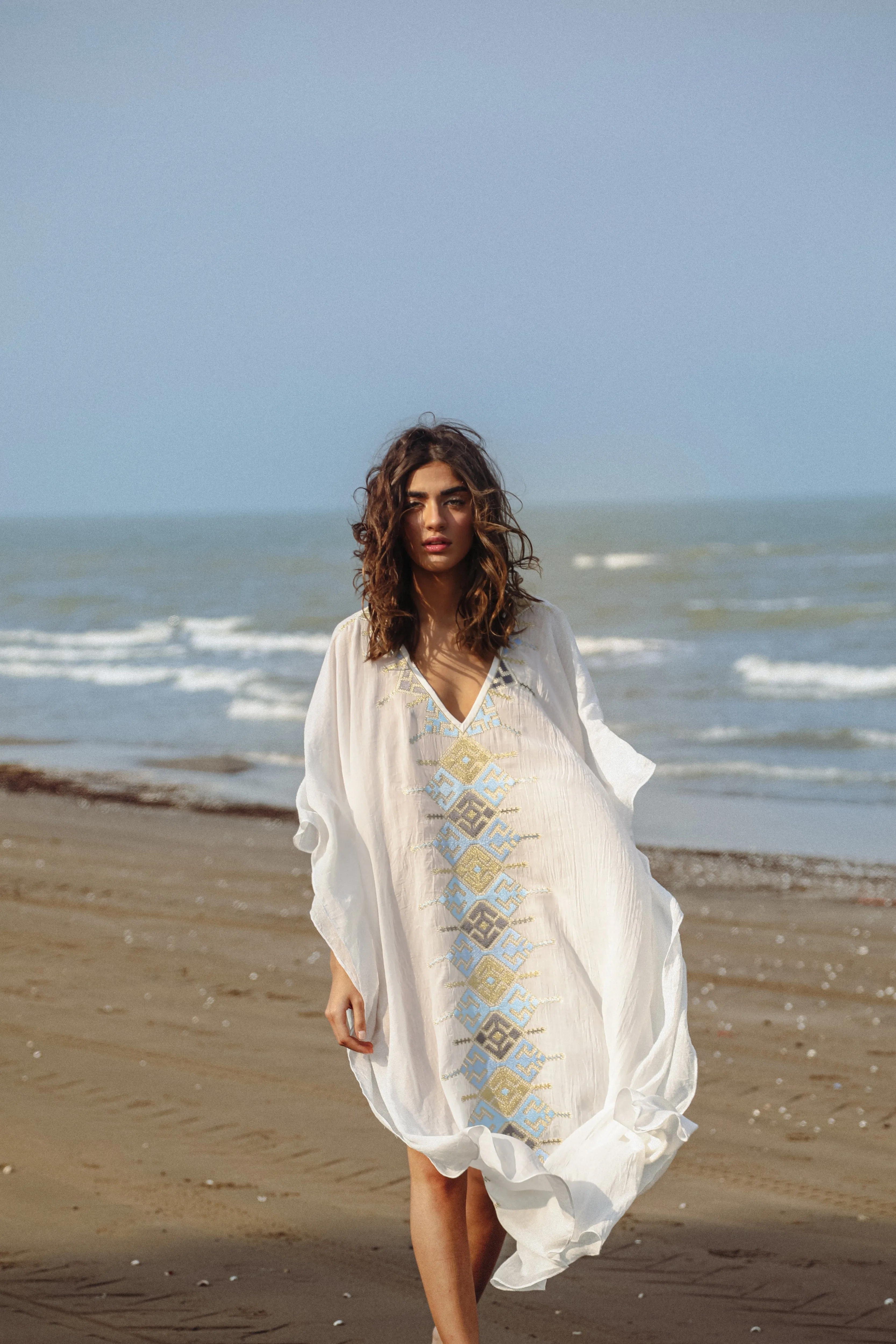 KHAZAR KAFTAN - WHITE