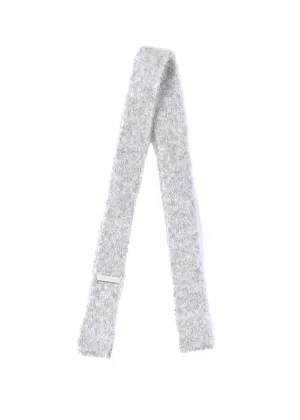 LOW CLASSIC Soft Alpaca Slim Muffler in Light Grey