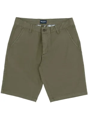 Lucas Olive Cotton Blend Shorts