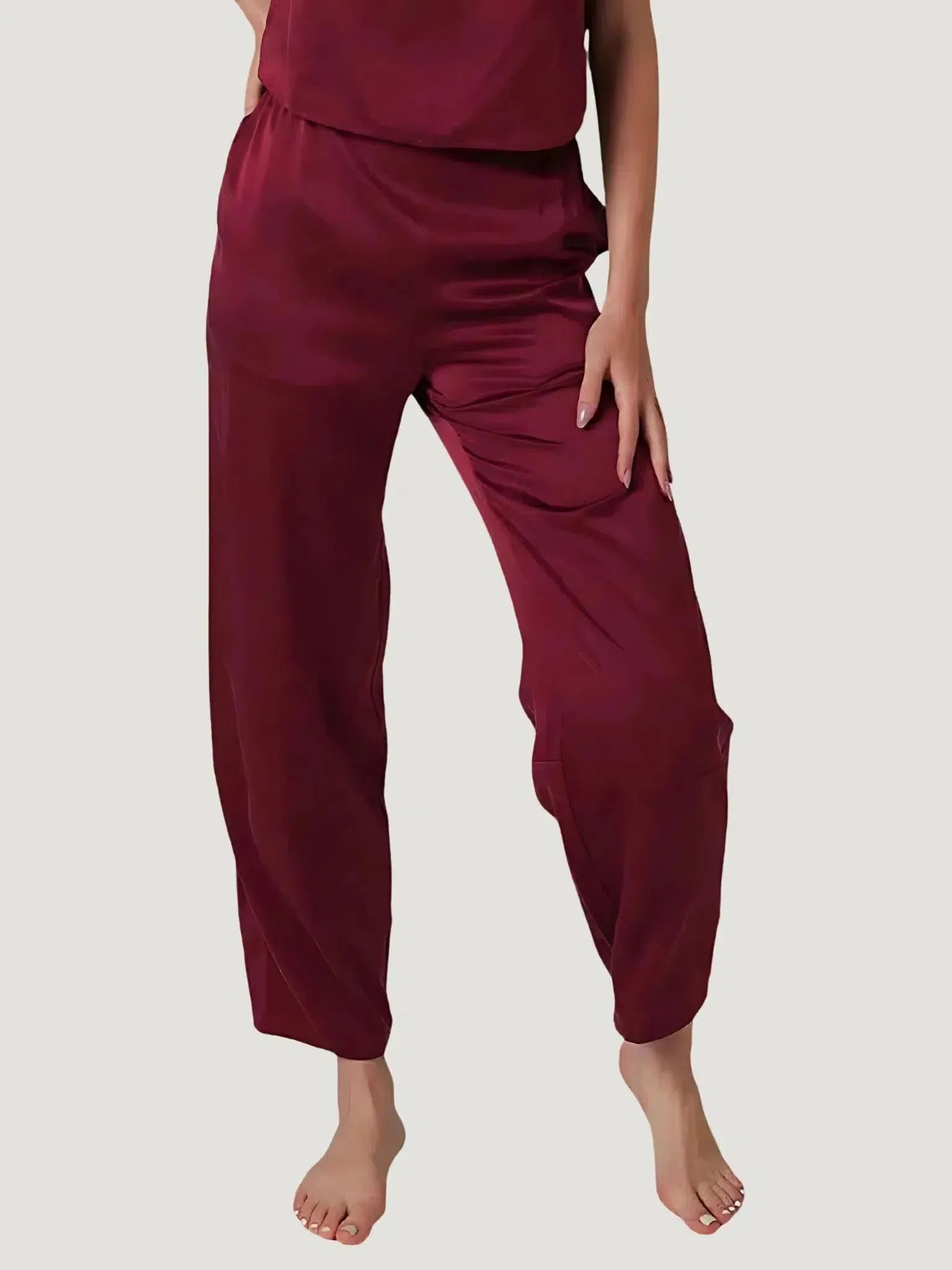 LUNYA Washable Silk Tank Shaped Pant Set