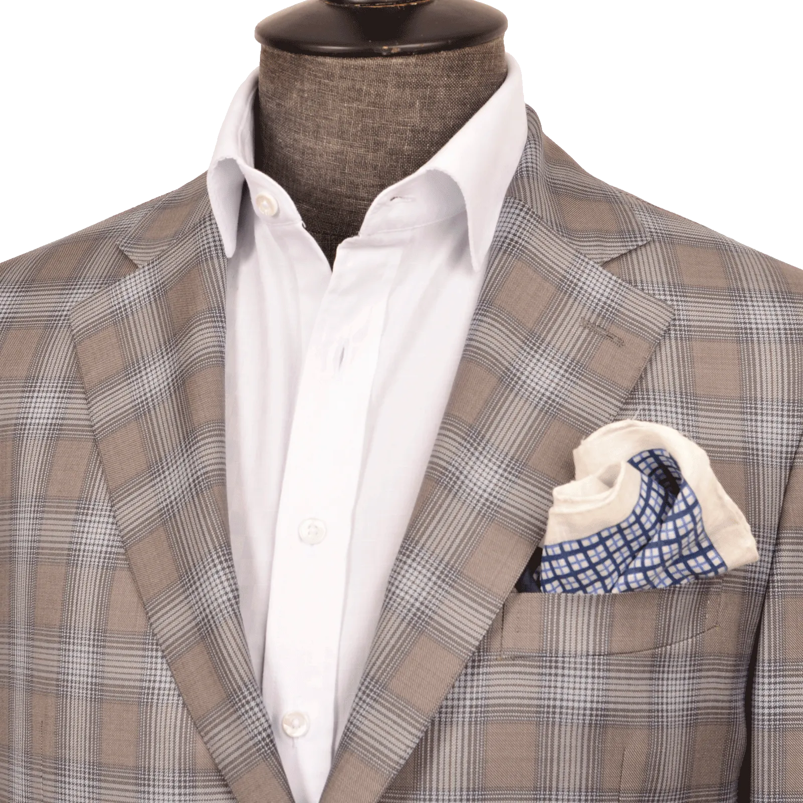 McKINNON AIR BEIGE AND BLUE CHECK