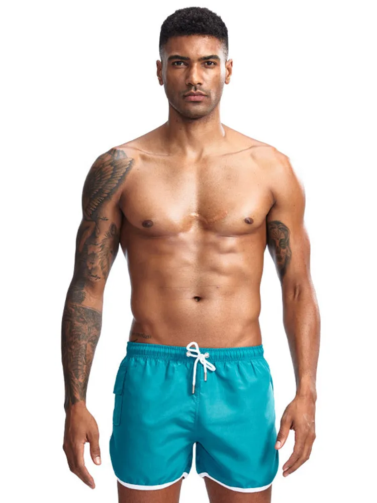 Men Beach Board Shorts Running Summer Casual Swimwear