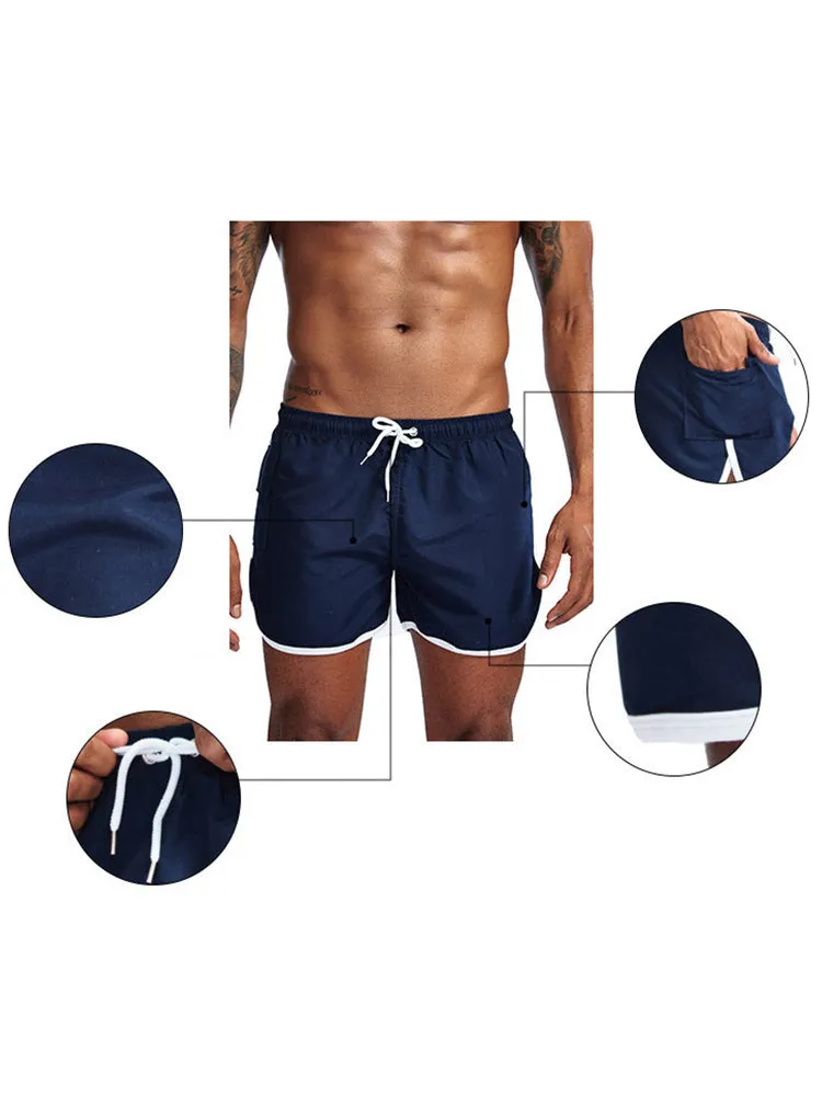 Men Beach Board Shorts Running Summer Casual Swimwear