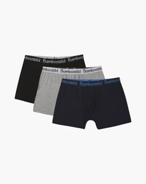 MENS COMFY BAMBOO 3PK TRUNKS - MULTI