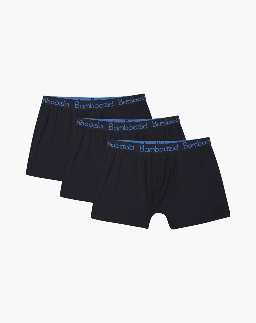 MENS COMFY BAMBOO 3PK TRUNKS - NAVY