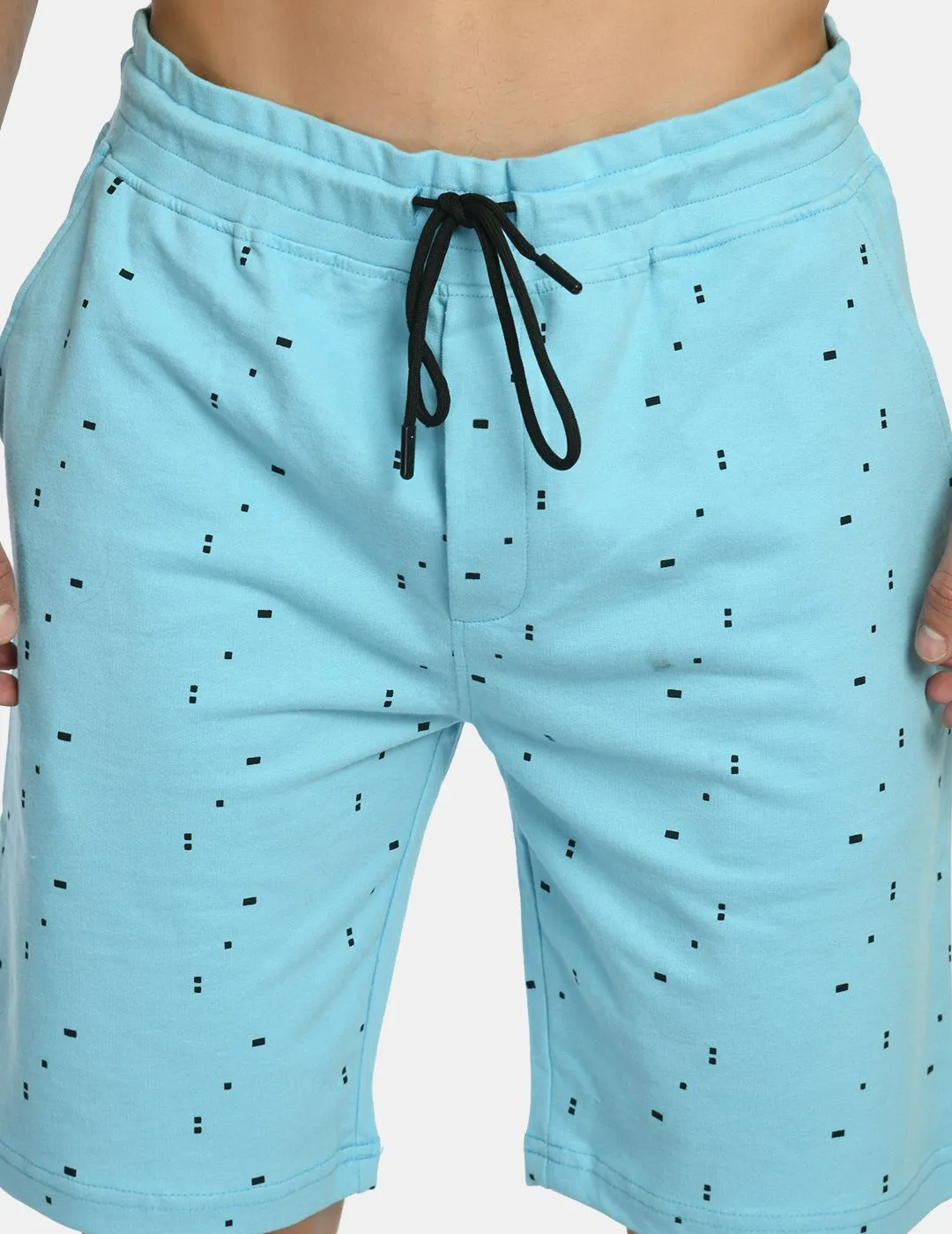 Men's Mid Rise Comfort Stretch Printed Shorts