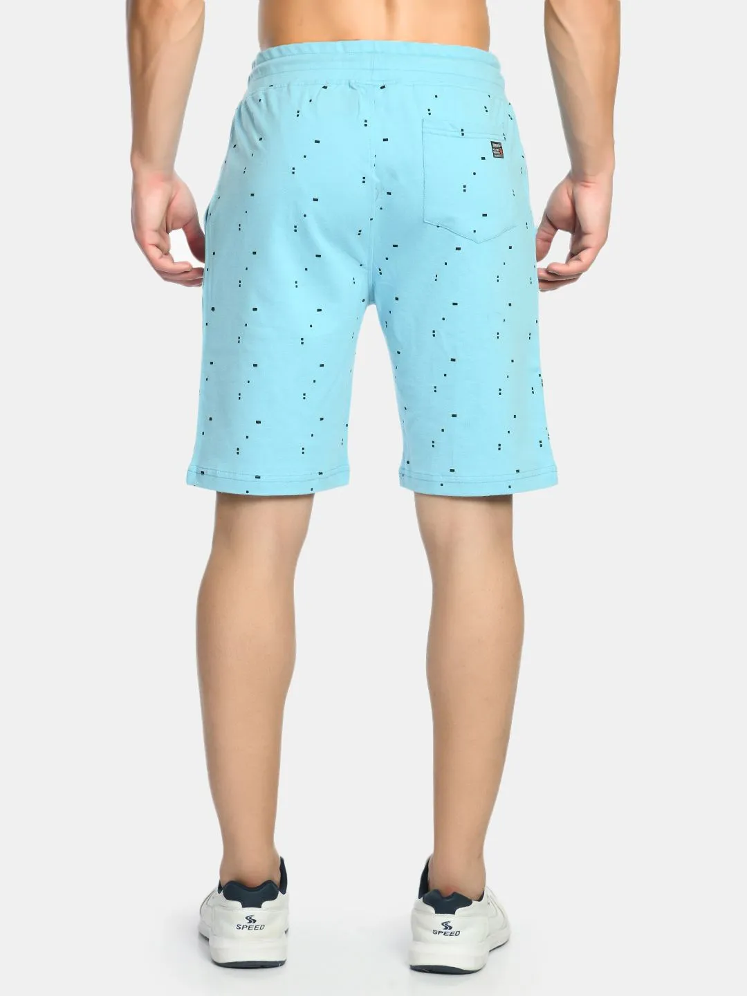 Men's Mid Rise Comfort Stretch Printed Shorts