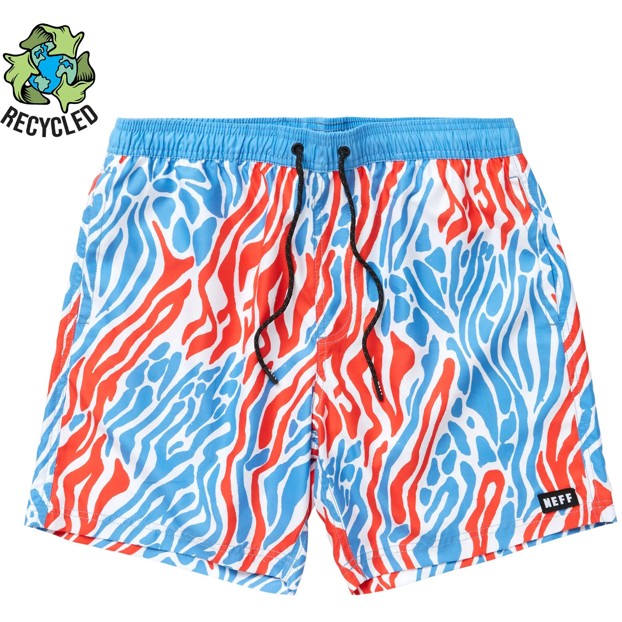 Men's NEFF Leopard Pebble 17" Hot Tub Swim Trunks