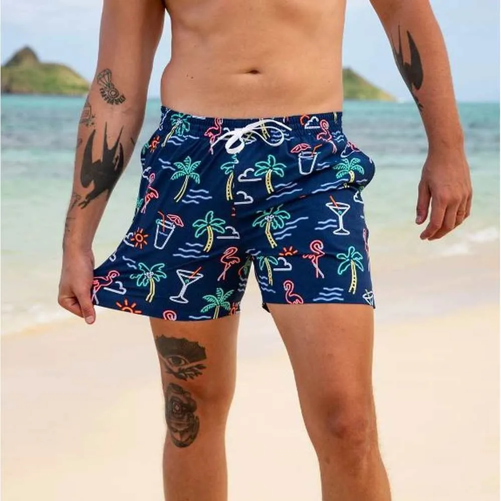 Men's Neon Light Stretch Trunks - 5.5" Inseam