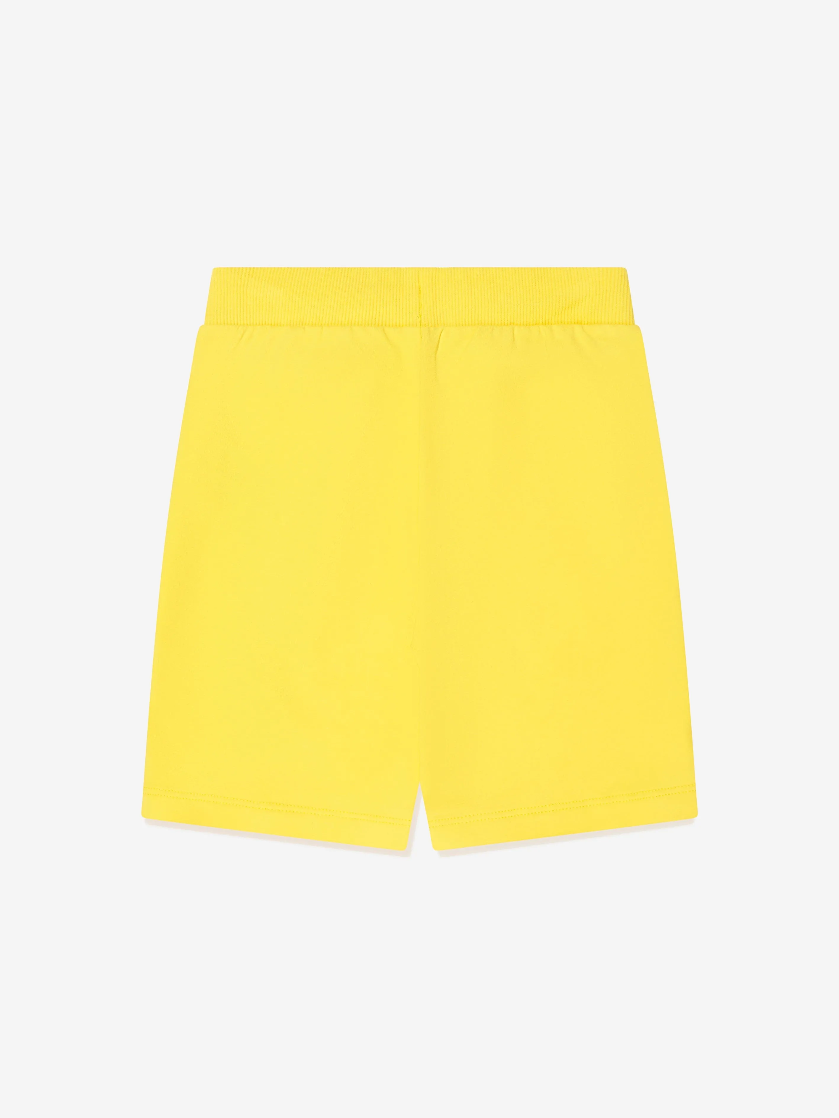 Moschino Boys Logo Print Shorts in Yellow