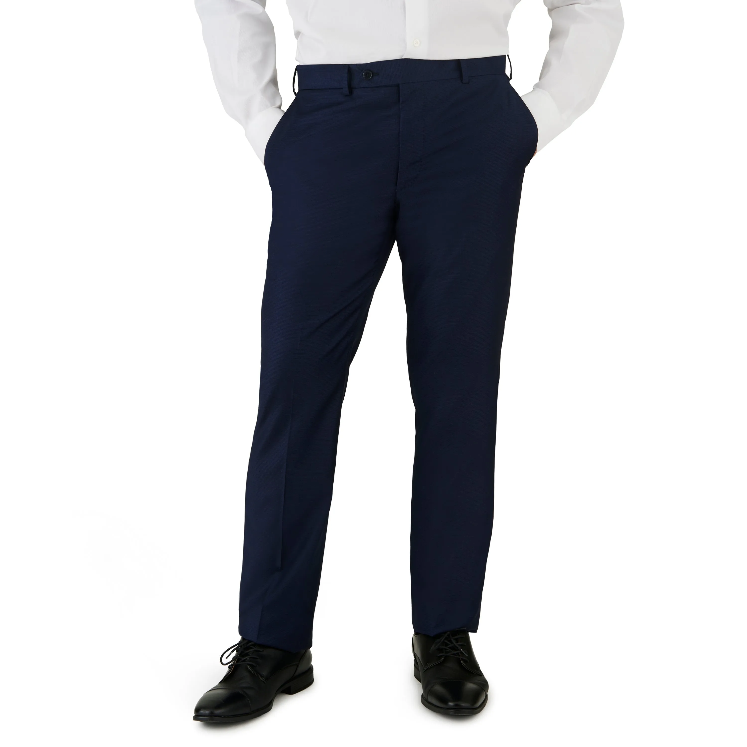 Navy Graph Check Suit