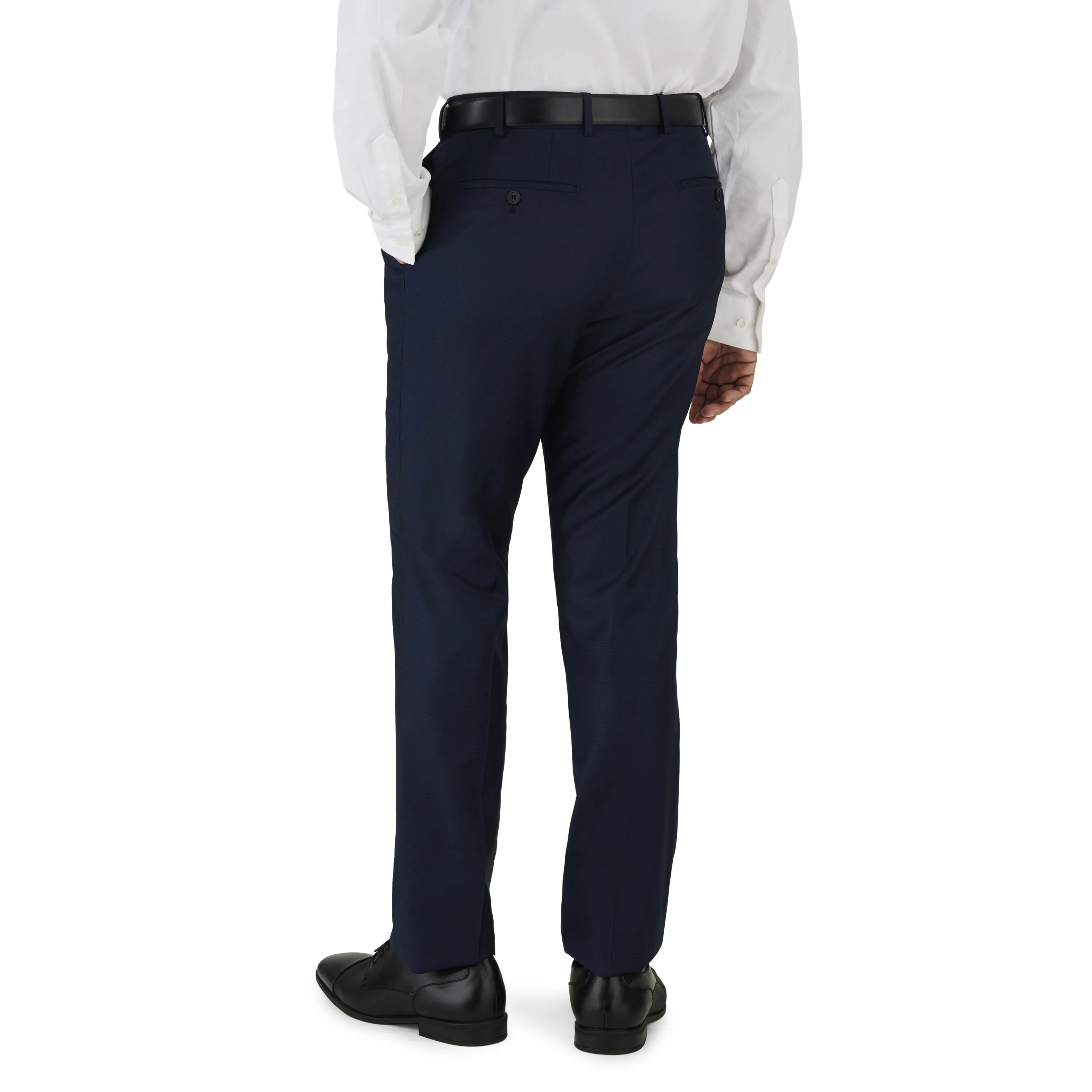 Navy Graph Check Suit