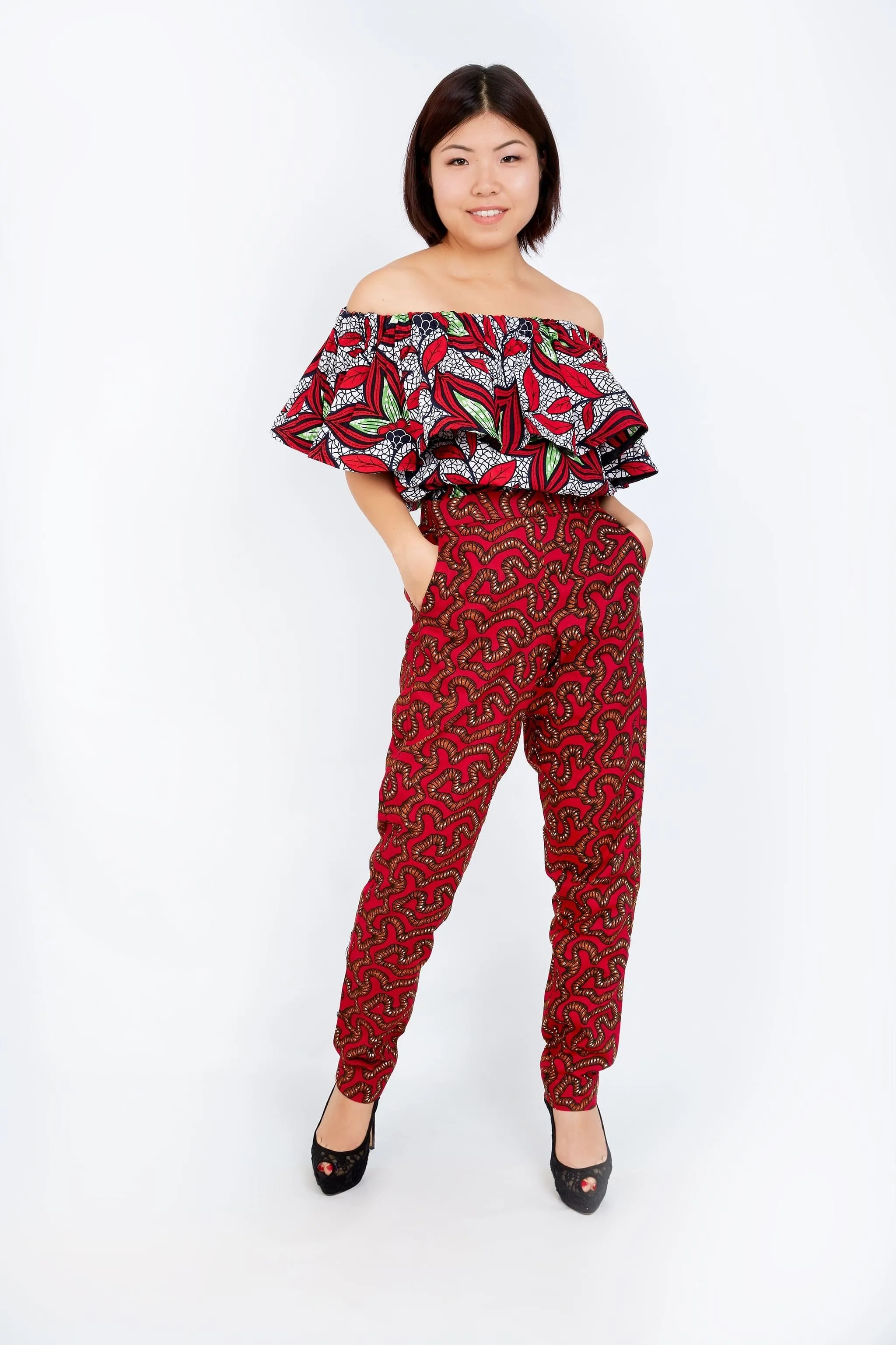 New in - Erikka African Print Ankara Pencil Trousers