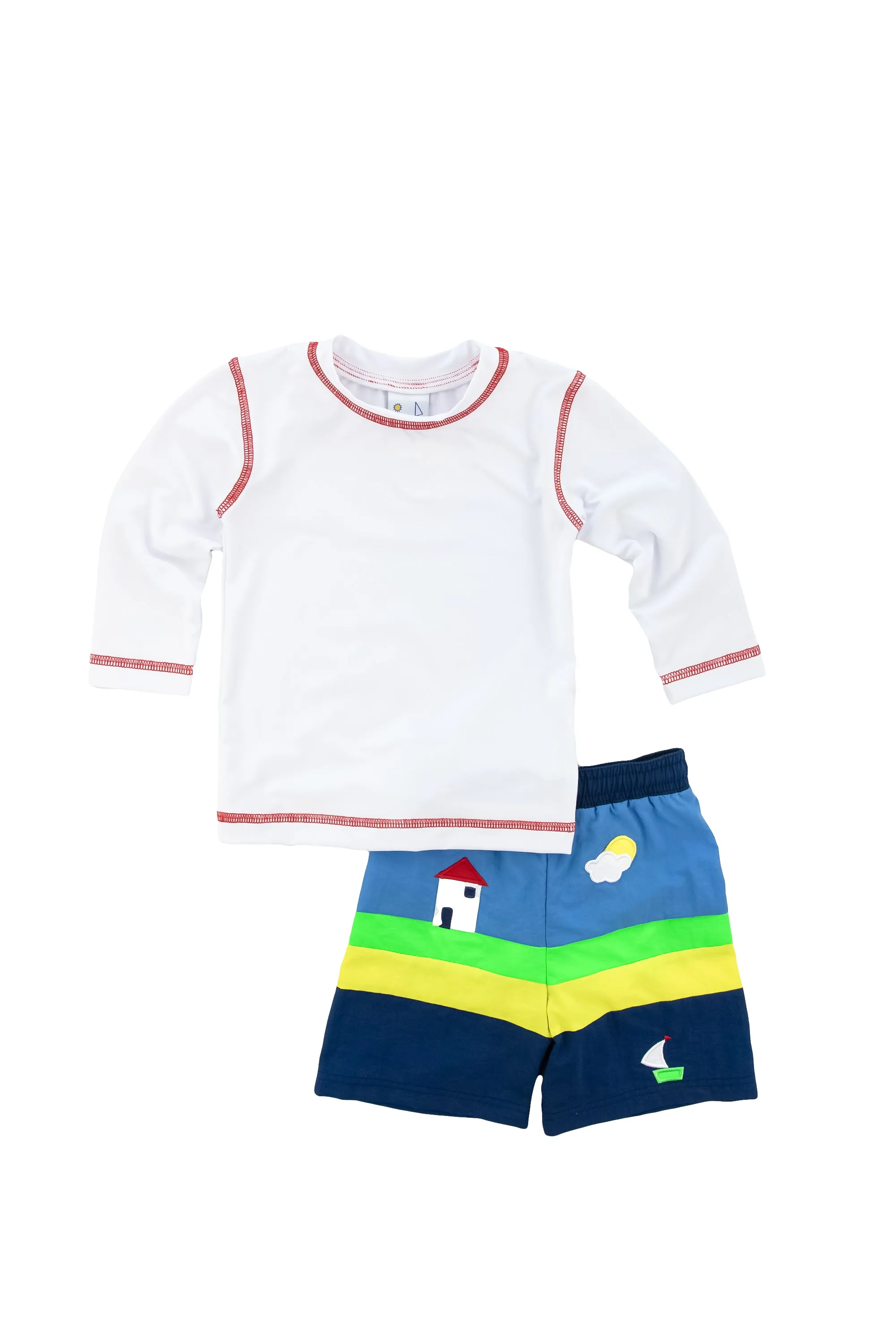 Ocean Fun Beach Scene Swim Trunk