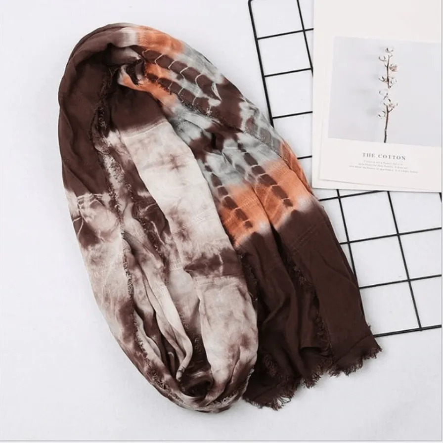 Oversized Tie-Dye Scarf