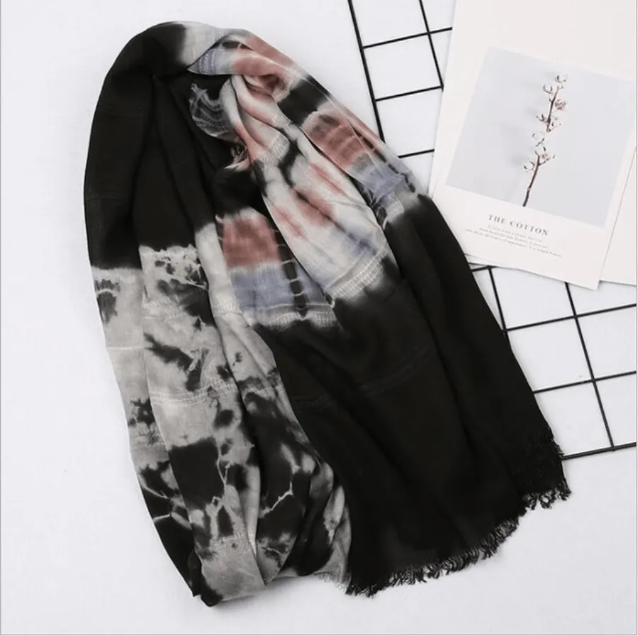 Oversized Tie-Dye Scarf