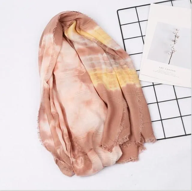 Oversized Tie-Dye Scarf