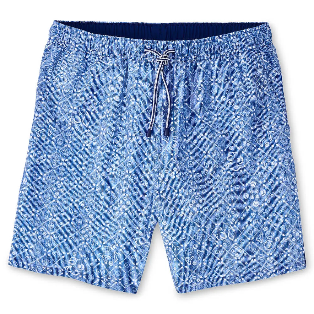 Peter Millar 7-Inch Beachcomber Swim Trunks - Moon Blue