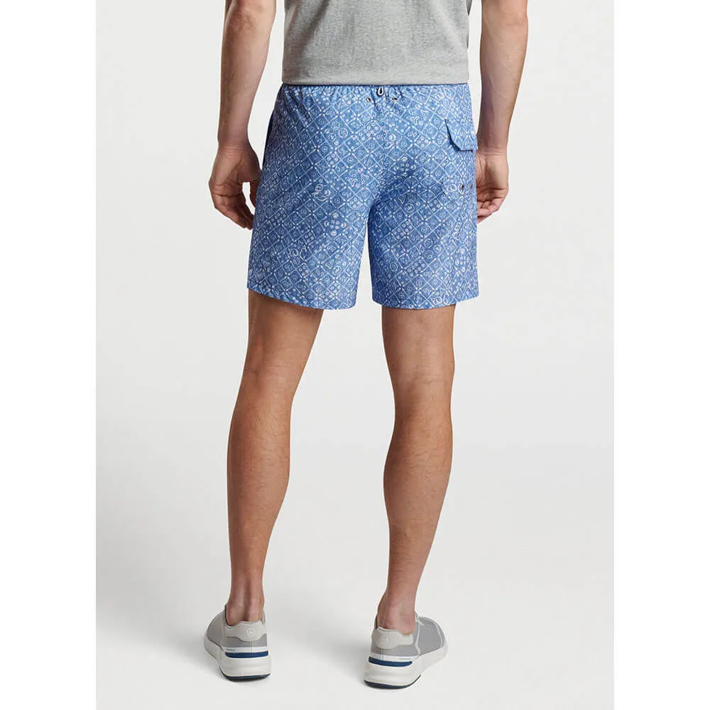 Peter Millar 7-Inch Beachcomber Swim Trunks - Moon Blue