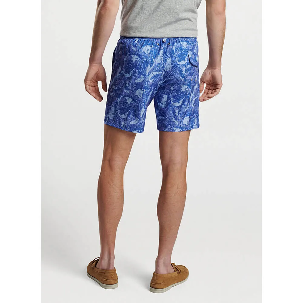 Peter Millar 7-Inch Shark Sighting Swim Trunks - Sport Navy