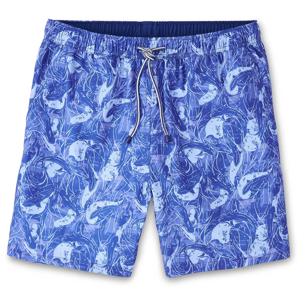 Peter Millar 7-Inch Shark Sighting Swim Trunks - Sport Navy