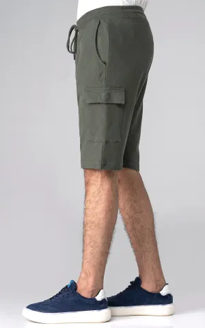 POPCORN CARGO SHORTS OLIVE