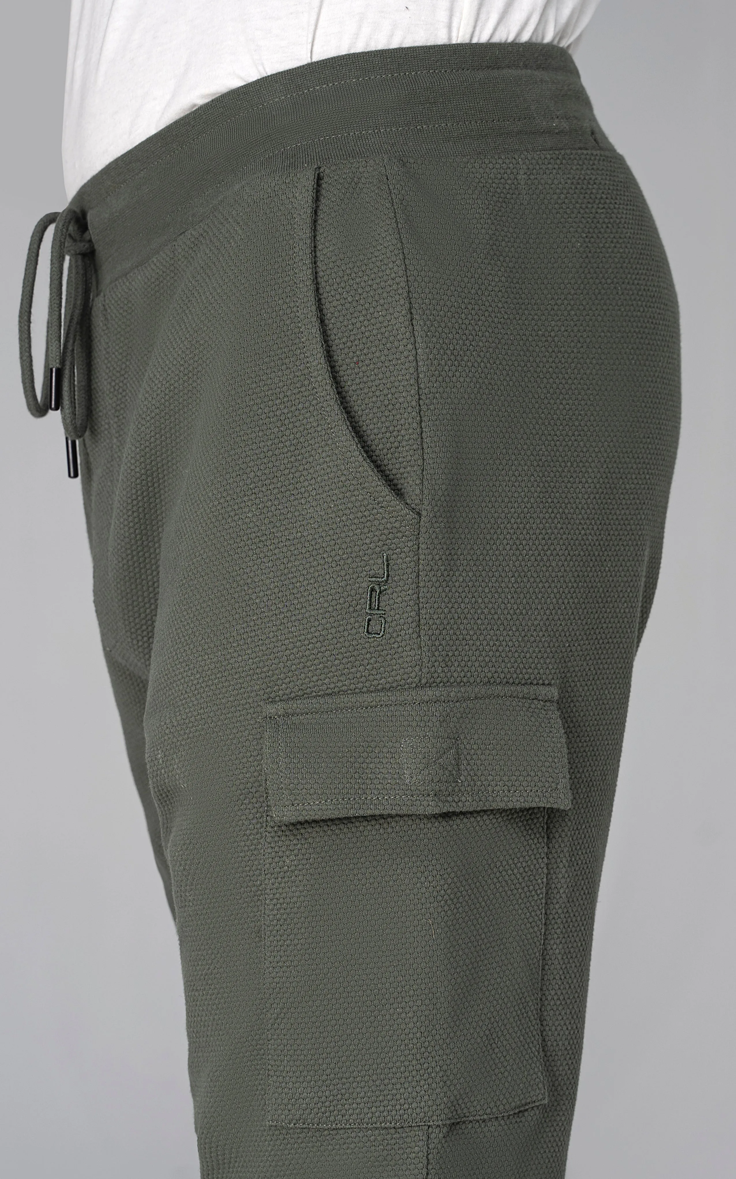 POPCORN CARGO SHORTS OLIVE