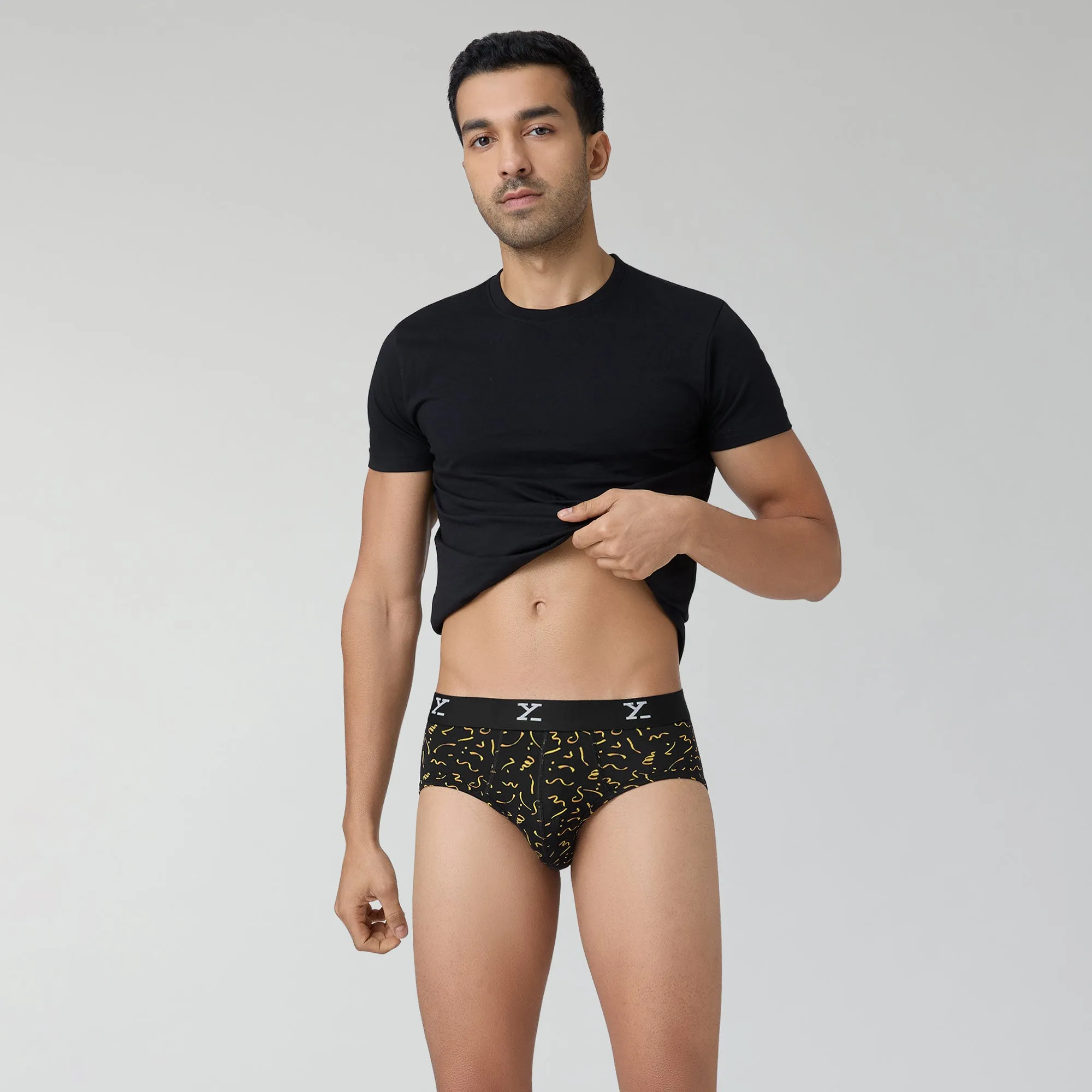 Prints For You Briefs Confetti Black